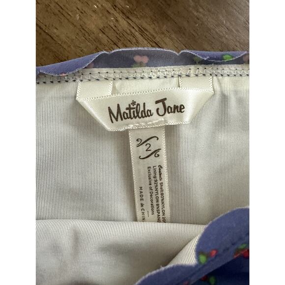 Matilda Jane Blue Dot Fish In The Water Swim Top & The Shallows Swim Bottoms 2 - Picture 9 of 10